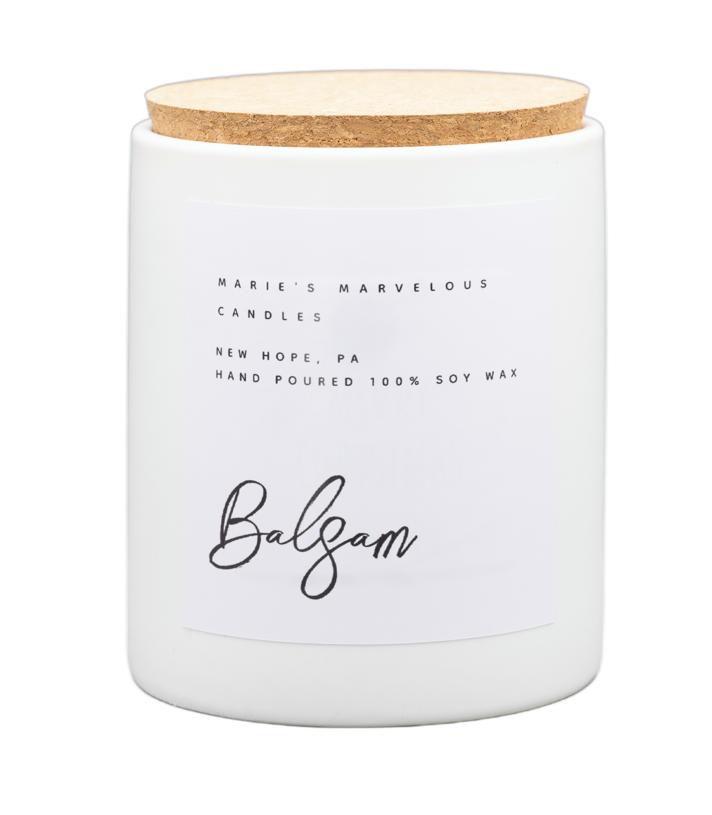 Luxury collection - Balsam fragrance in our 15 ounce stone jar