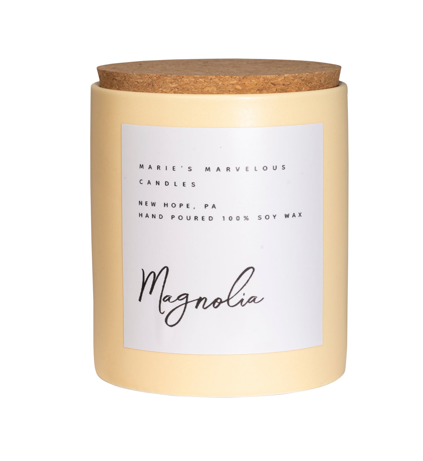 Luxury collection - Magnolia fragrance in our 15 ounce stone jar