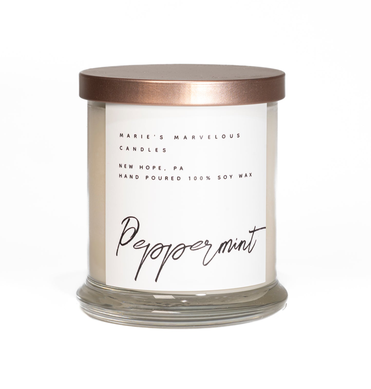 Classic Collection - Peppermint fragrance in our 12.5 ounce glass jar