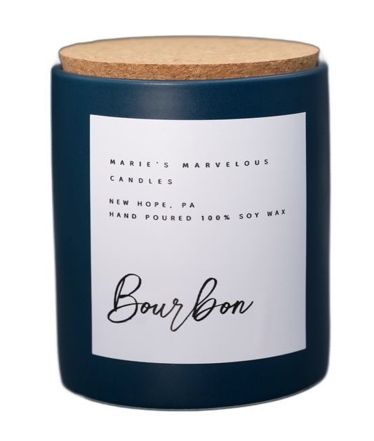 Luxury collection - Bourbon fragrance in our 15 ounce stone jar