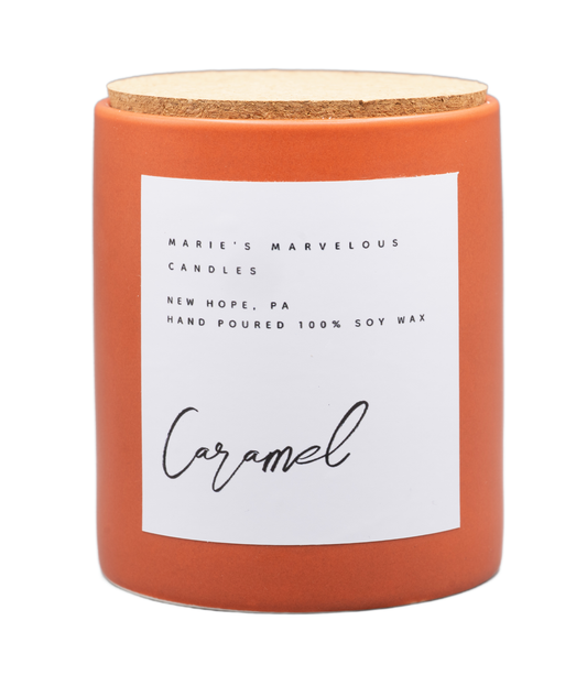 Luxury collection - Caramel fragrance in our 15 ounce stone jar