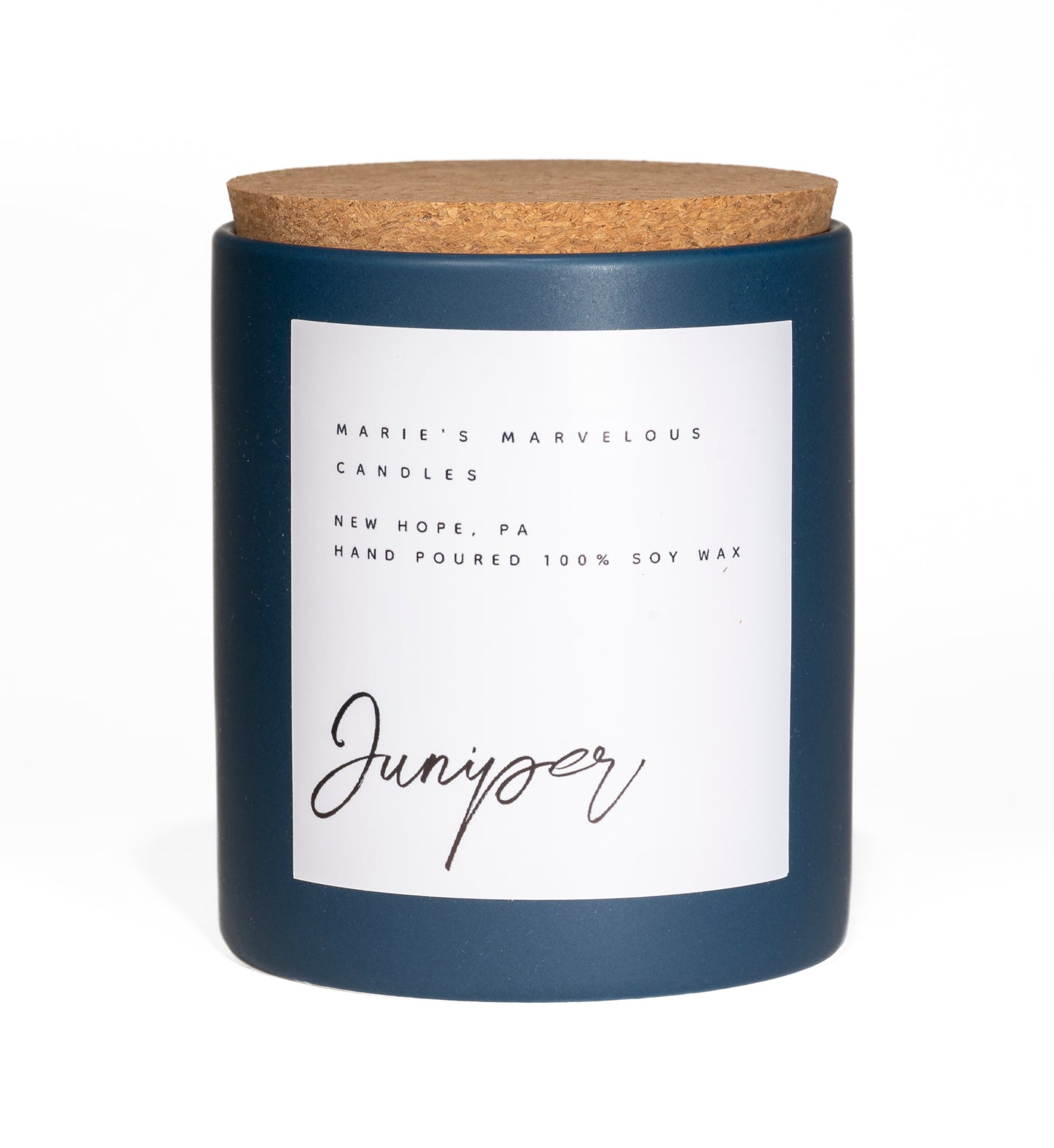 Luxury collection - Juniper fragrance in our 15 ounce stone jar