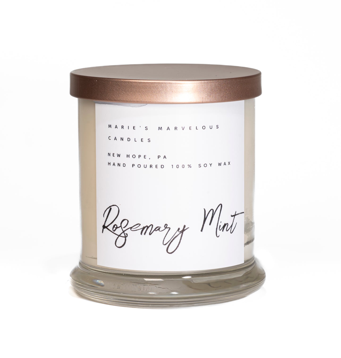 Classic Collection - Rosemary Mint fragrance in our 12.5 ounce glass jar