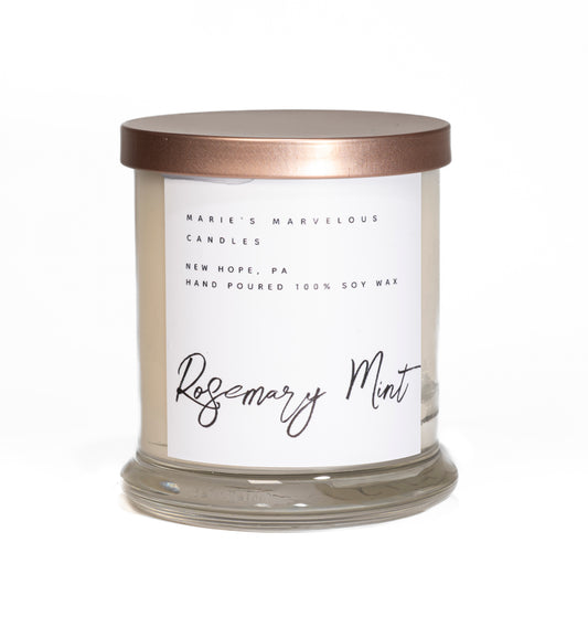 Classic Collection - Rosemary Mint fragrance in our 12.5 ounce glass jar