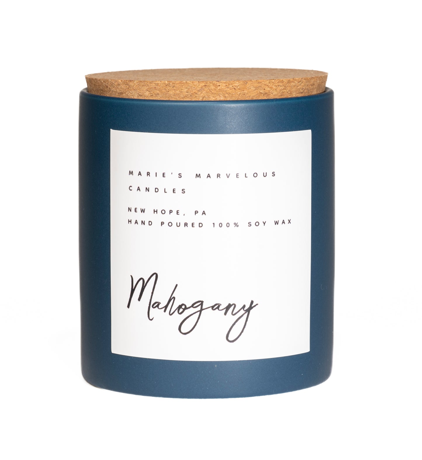 Luxury collection - Mahogany fragrance in our 15 ounce stone jar