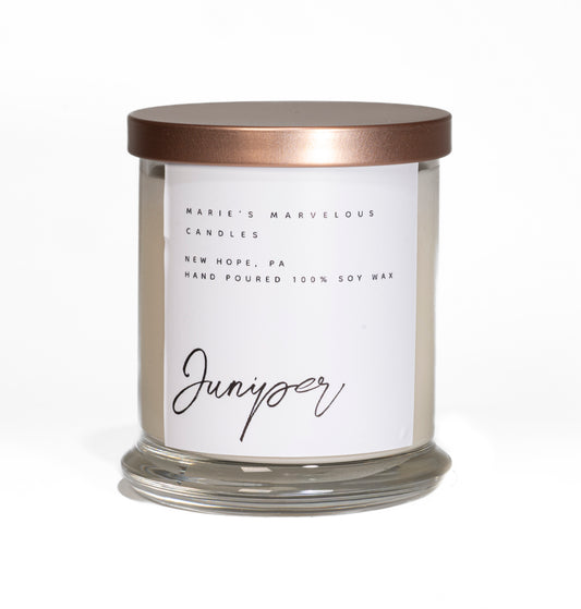 Classic Collection - Juniper fragrance in our 12.5 ounce glass jar