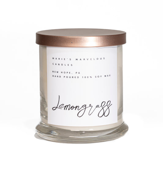 Classic Collection - Lemongrass fragrance in our 12.5 ounce glass jar