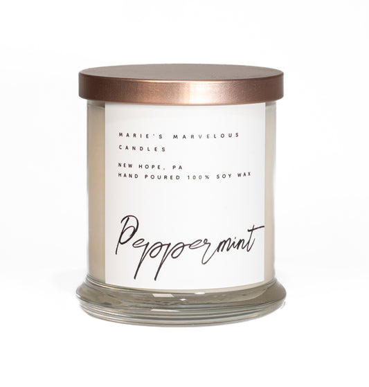 Classic Collection - Peppermint fragrance in our 12.5 ounce glass jar