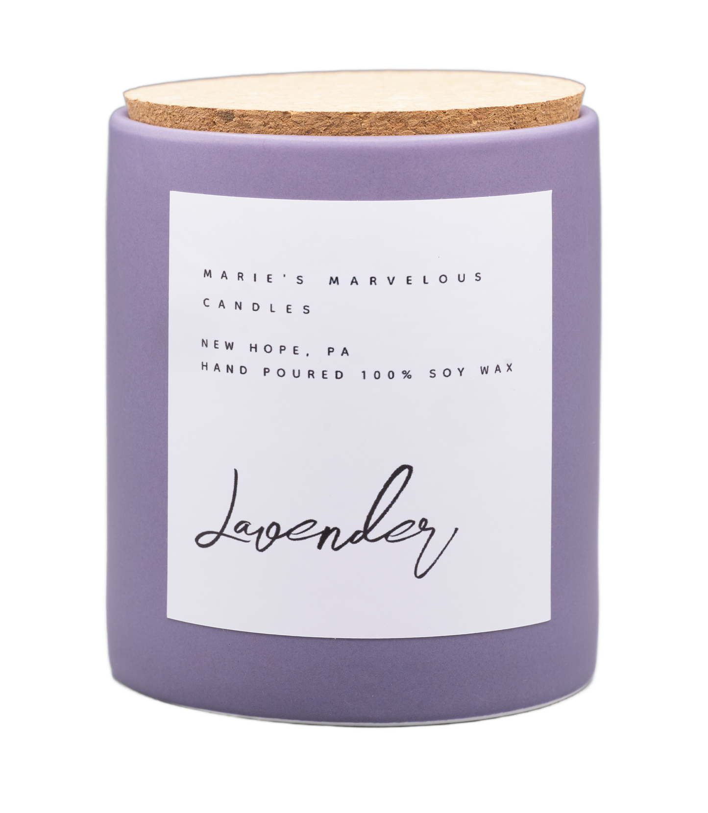 Luxury collection - Lavender fragrance in our 15 ounce stone jar