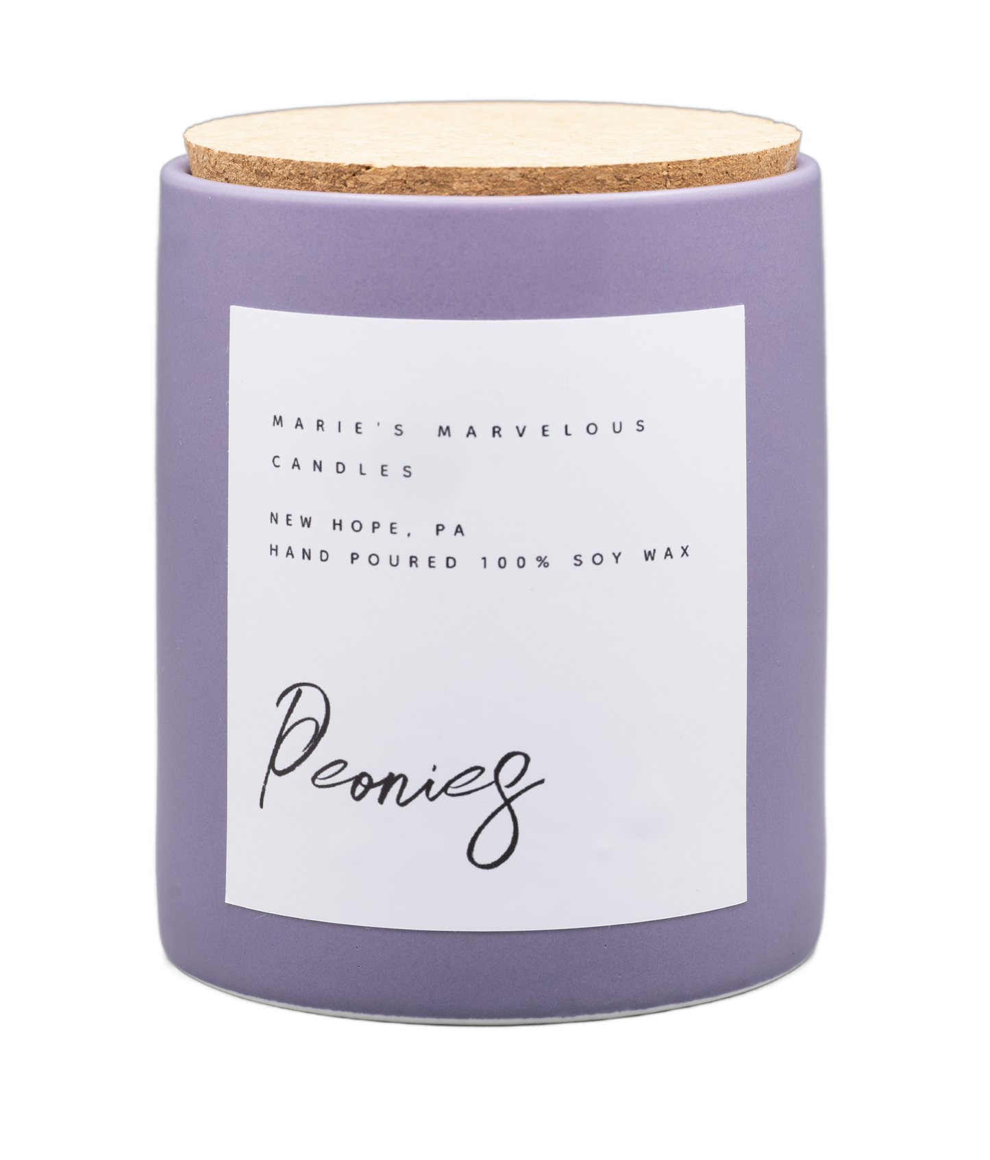 Luxury collection - Peonies fragrance in our 15 ounce stone jar